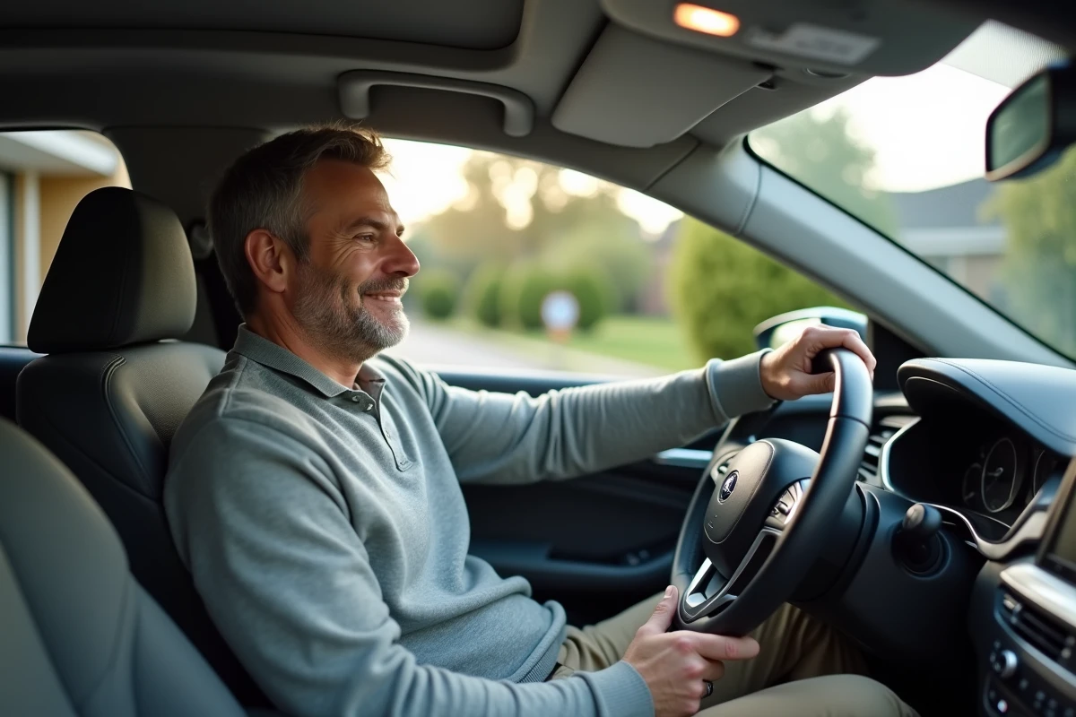 Homme détendu dans l