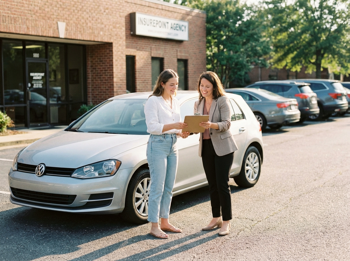 Jeune femme avec agent d