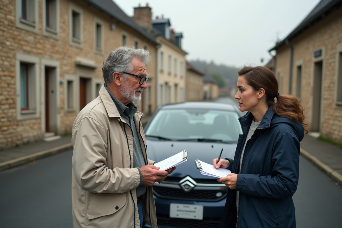 Moniteur et élève discutant près d